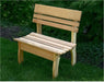 Creekvine Designs 58" Red Cedar Chickadee Backed Bench-Rustic Furniture Marketplace