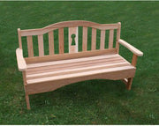 Creekvine Designs 6' Cedar Keyway Garden Bench-Rustic Furniture Marketplace