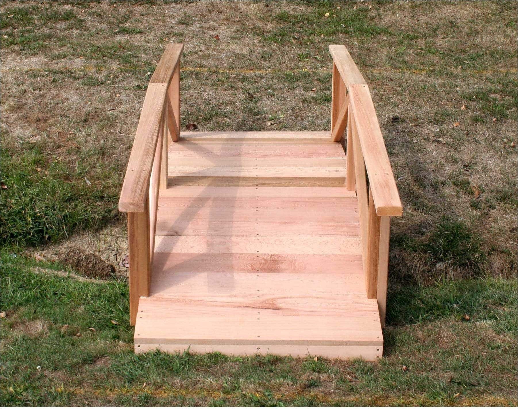 Creekvine Designs 6' Cedar Pearl River Garden Bridge-Rustic Furniture Marketplace