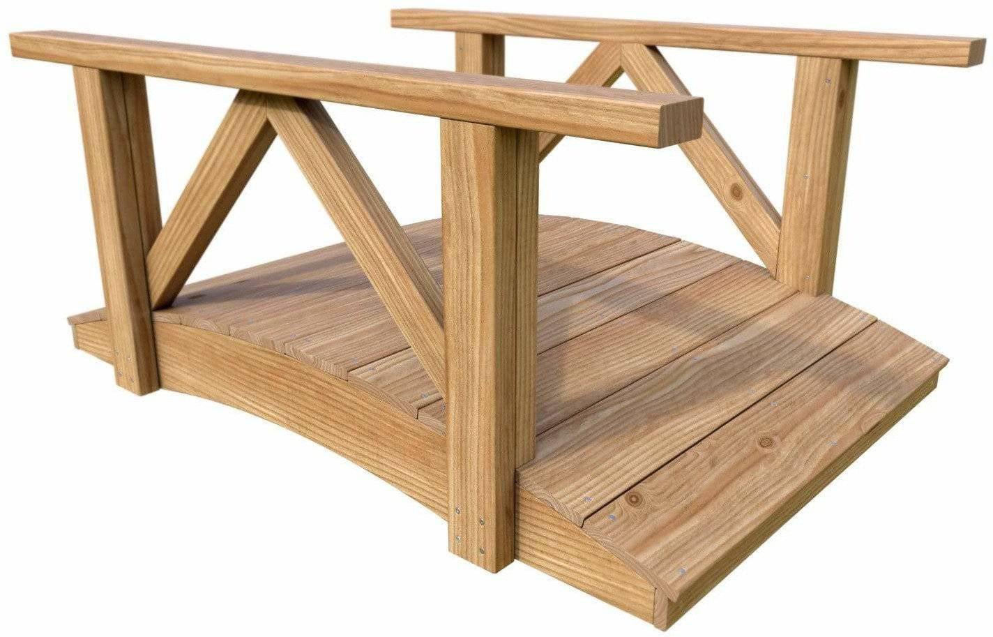 Creekvine Designs 6' Cedar Pearl River Garden Bridge-Rustic Furniture Marketplace