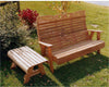 Creekvine Designs 6' Cedar Royal Country Hearts Garden Bench-Rustic Furniture Marketplace