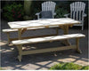 Creekvine Designs 6' Treated Pine Trestle Garden Bench-Rustic Furniture Marketplace