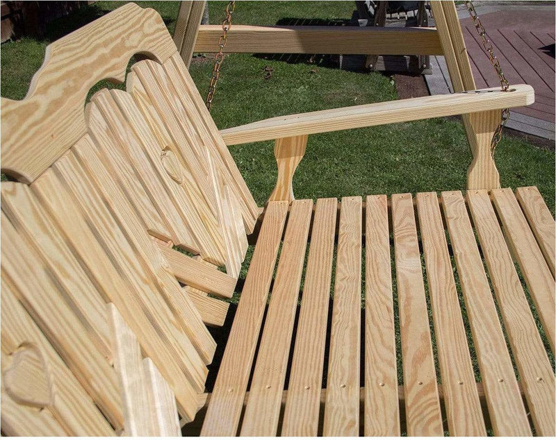 Creekvine Designs 60" Treated Pine Heartback Swingbed-Rustic Furniture Marketplace