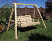 Creekvine Designs 60" Treated Pine Heartback Swingbed-Rustic Furniture Marketplace