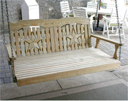 Creekvine Designs 60" Treated Pine Starback Swingbed-Rustic Furniture Marketplace