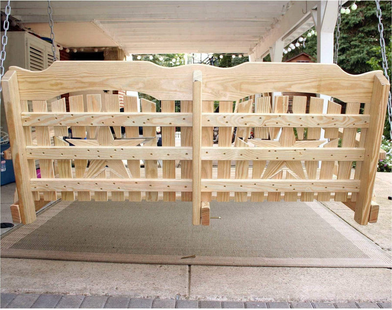 Creekvine Designs 60" Treated Pine Starback Swingbed-Rustic Furniture Marketplace