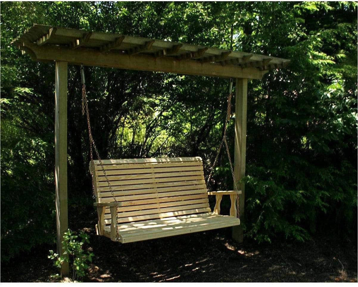 Creekvine Designs 64” Treated Pine Rollback Porch Swing-Rustic Furniture Marketplace