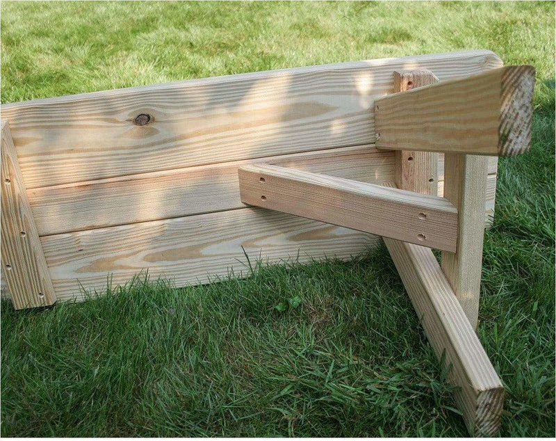 Creekvine Designs 66" Treated Pine Traditional Garden Bench-Rustic Furniture Marketplace