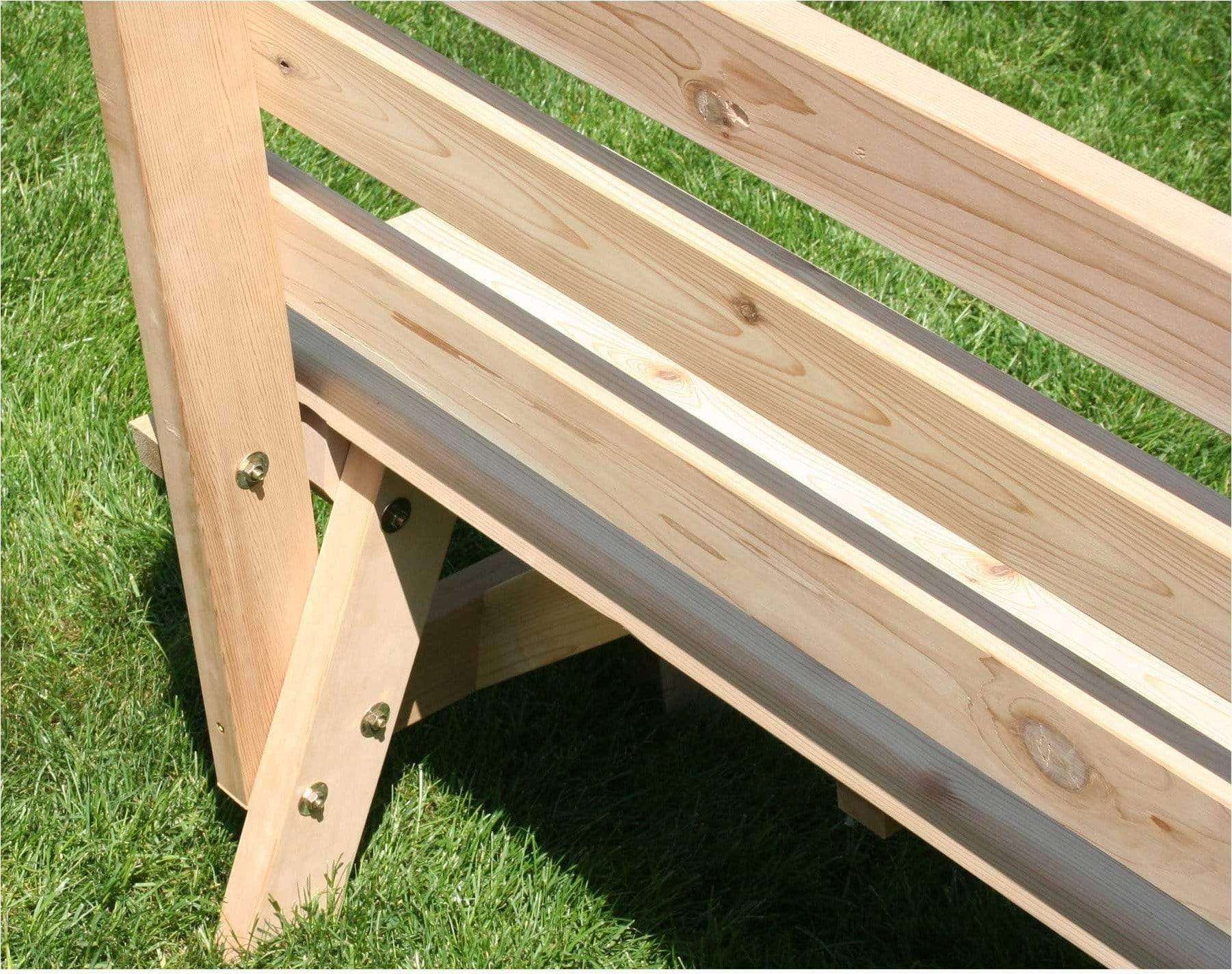 Creekvine Designs Cedar 4' Cross Legged Picnic Table with (2) Backed Benches-Rustic Furniture Marketplace