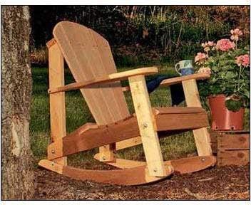 Creekvine Designs Cedar Adirondack Rocking Chair-Rustic Furniture Marketplace