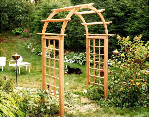 Creekvine Designs Cedar Arched Arbor-Rustic Furniture Marketplace