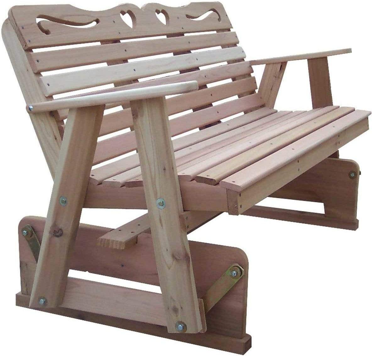 Creekvine Designs Cedar Country Hearts Glider Collection-Rustic Furniture Marketplace