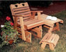 Creekvine Designs Cedar Country Hearts Rocking Glider Chair-Rustic Furniture Marketplace