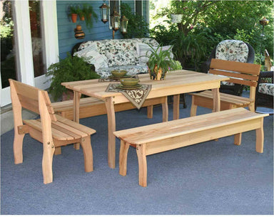 Creekvine Designs Cedar Gathering Dining Set-Rustic Furniture Marketplace