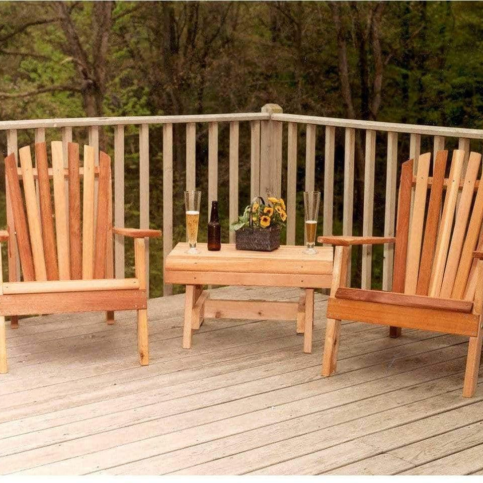 Creekvine Designs Cedar Outdoor Table and Chairs-Rustic Furniture Marketplace