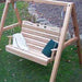 Creekvine Designs Cedar Royal Country Hearts Porch Swing with 4' Stand-Rustic Furniture Marketplace
