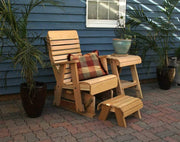 Creekvine Designs Cedar Twin Ponds Rocking Glider Chair Set-Rustic Furniture Marketplace