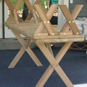 Creekvine Designs Red Cedar 10' Picnic Table with Detached Benches-Rustic Furniture Marketplace