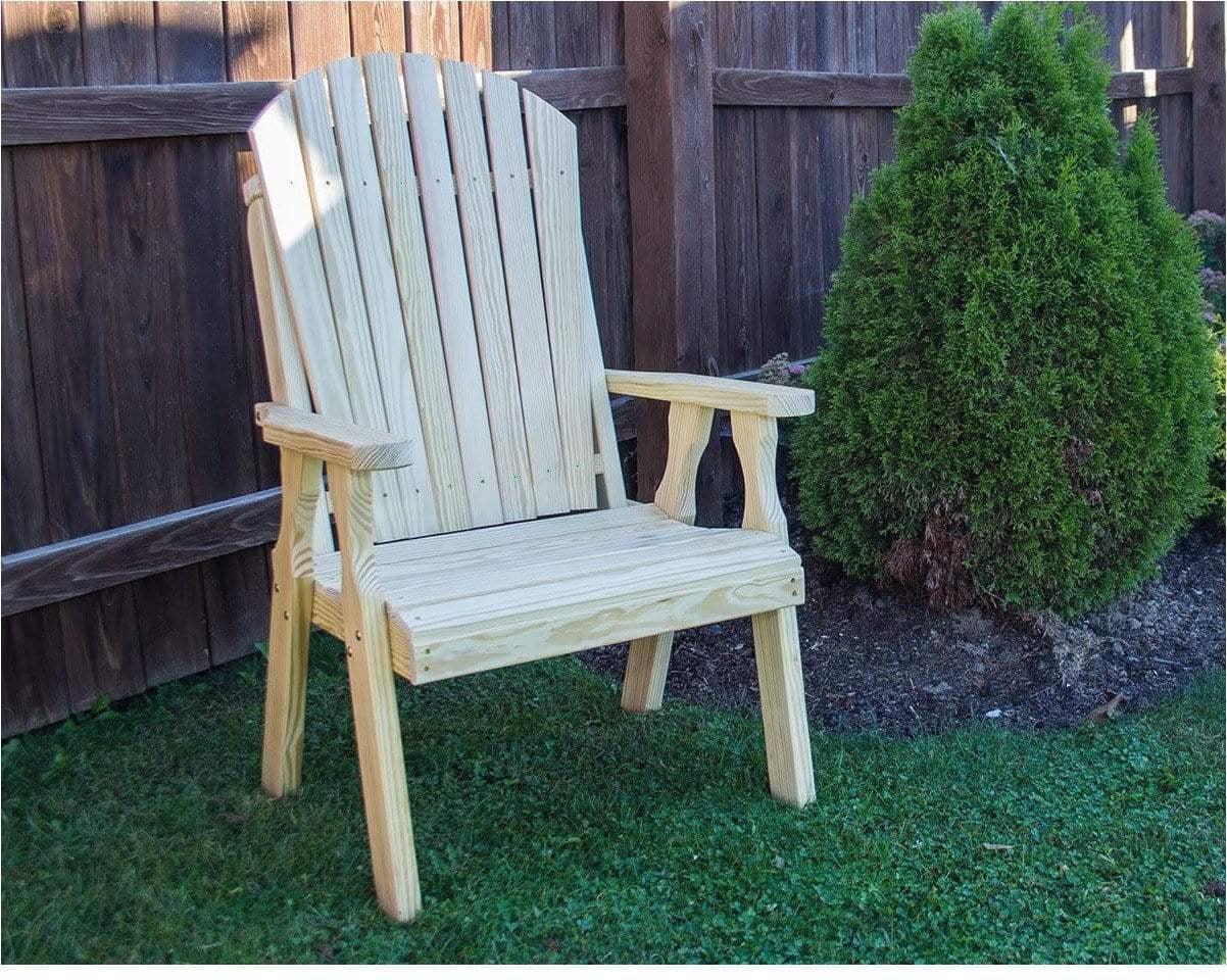 Creekvine Designs Treated Pine Curveback Patio Chair-Rustic Furniture Marketplace