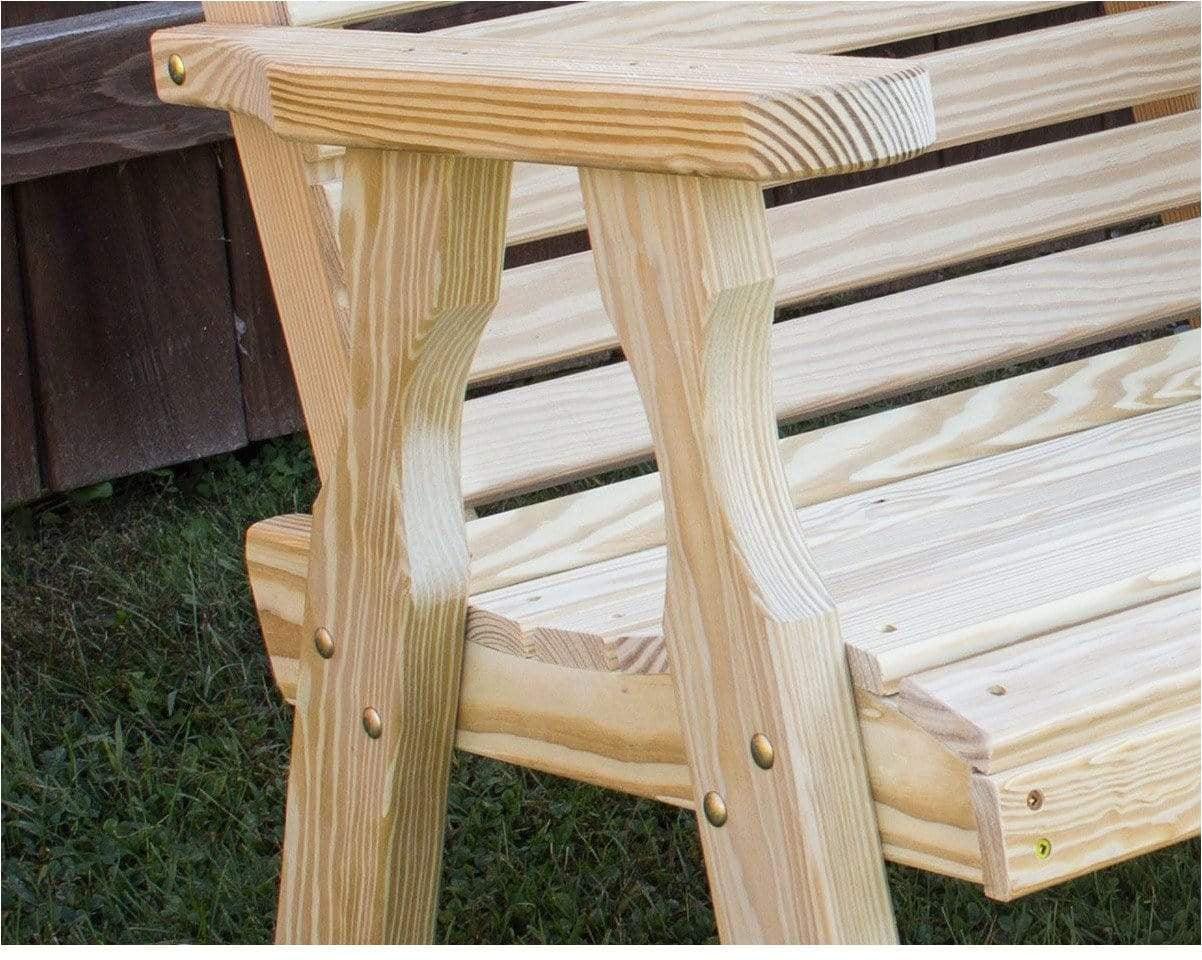 Creekvine Designs Treated Pine Curveback Patio Chair-Rustic Furniture Marketplace