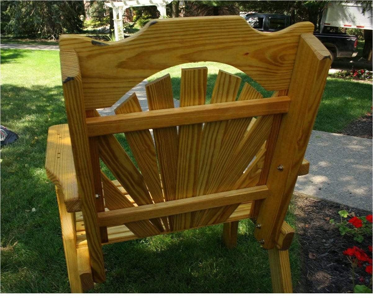 Creekvine Designs Treated Pine Fanback Patio Chair-Rustic Furniture Marketplace