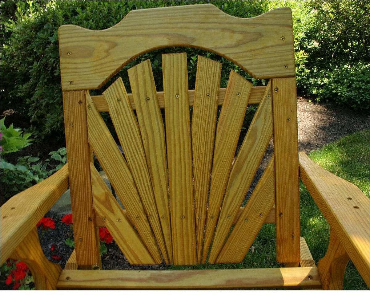 Creekvine Designs Treated Pine Fanback Patio Chair-Rustic Furniture Marketplace