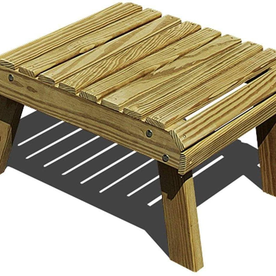 Creekvine Designs Treated Pine Footstool-Rustic Furniture Marketplace