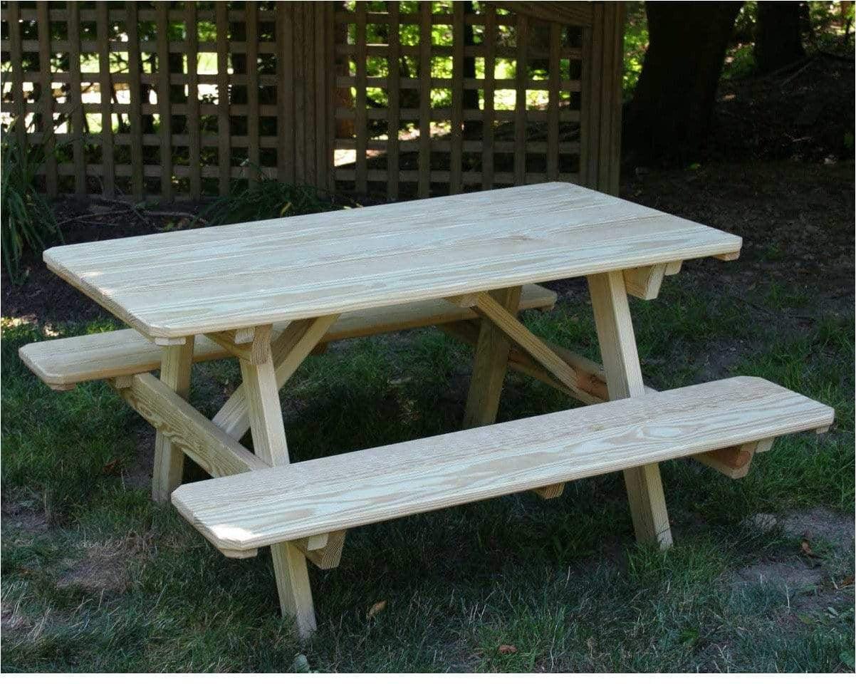 Creekvine Designs Treated Pine Kid's Picnic Table-Rustic Furniture Marketplace
