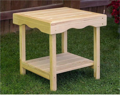Creekvine Designs Treated Pine Rectangular End Table-Rustic Furniture Marketplace