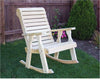Creekvine Designs Treated Pine Rollback Rocking Chair-Rustic Furniture Marketplace
