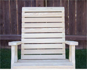 Creekvine Designs Treated Pine Rollback Rocking Chair-Rustic Furniture Marketplace