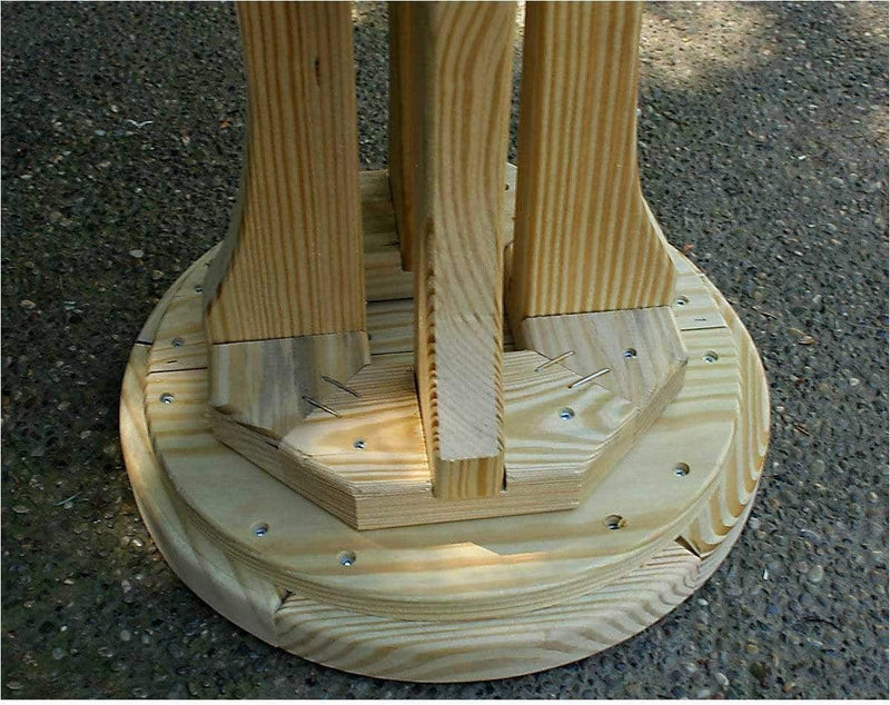 Creekvine Designs Treated Pine Star Design Pub Stool-Rustic Furniture Marketplace