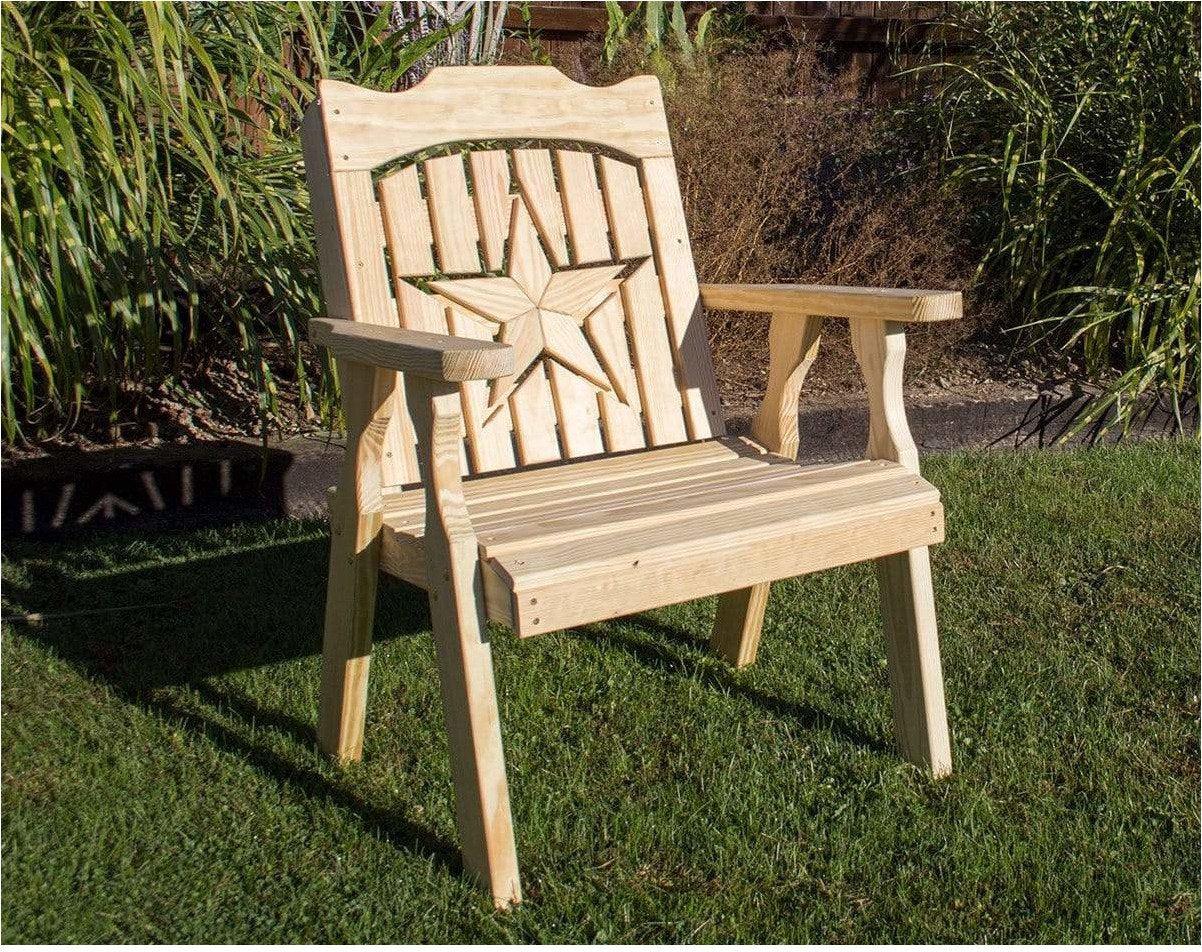 Creekvine Designs Treated Pine Starback Chair-Rustic Furniture Marketplace