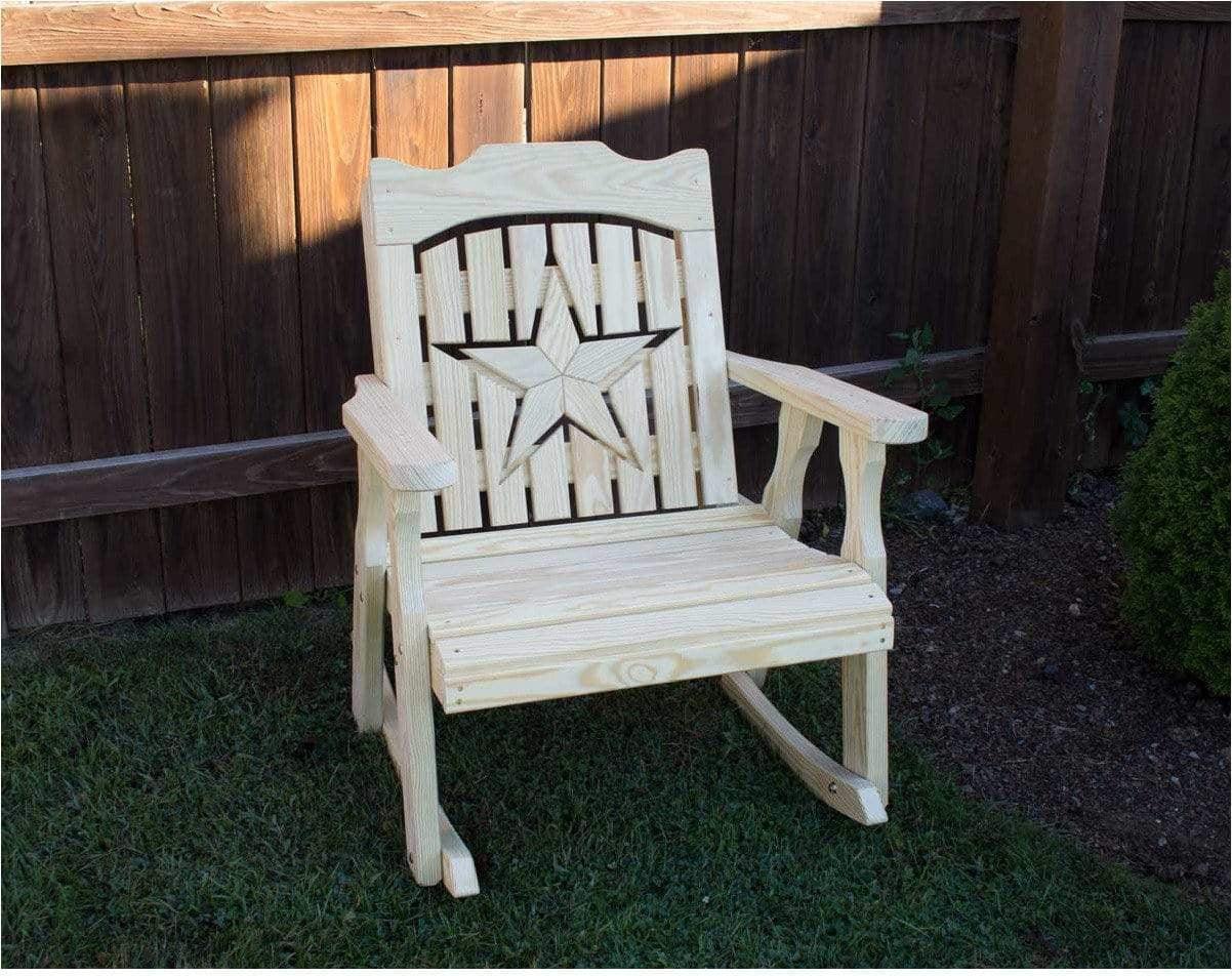 Creekvine Designs Treated Pine Starback Rocker-Rustic Furniture Marketplace