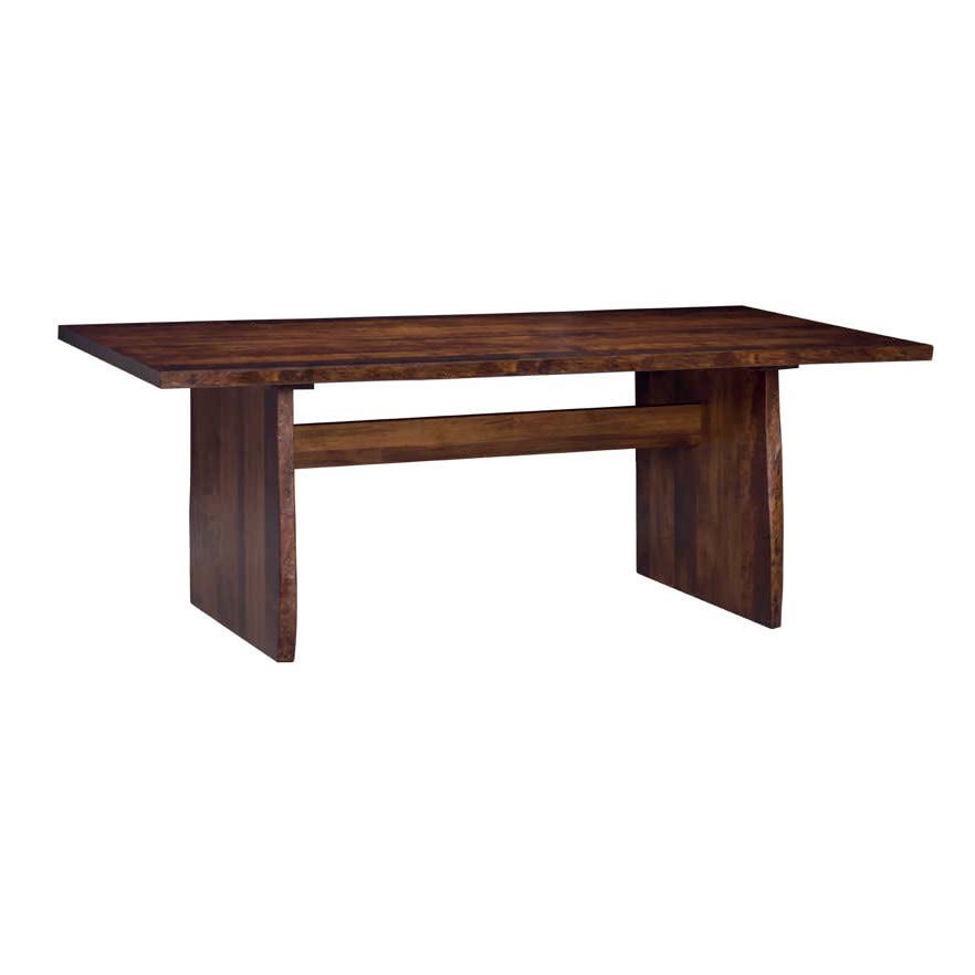 Barkman Furniture Live Edge Dining Bench with Panel Base