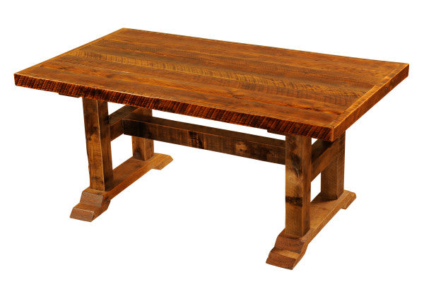 Fireside Lodge Barnwood Rectangular Timbers Dining Table-Rustic Furniture Marketplace