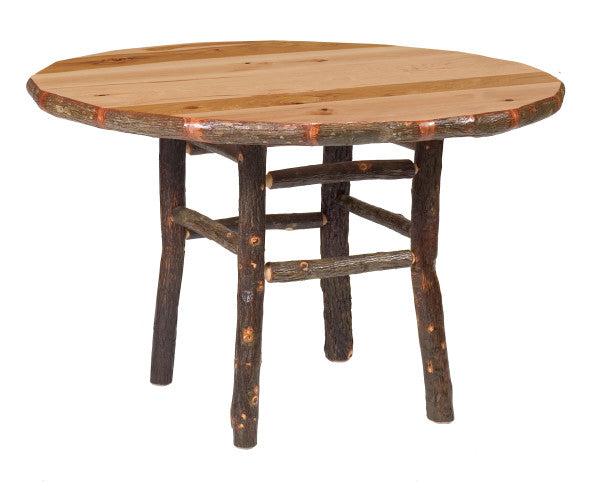 Fireside Lodge Hickory Round Dining Table-Rustic Furniture Marketplace