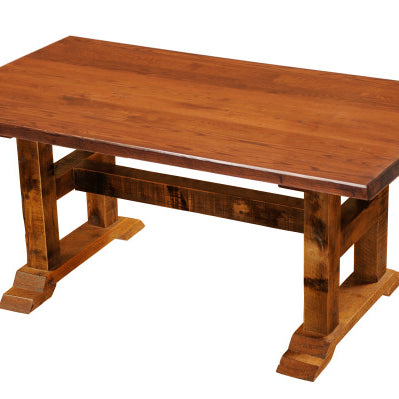 Fireside Lodge Barnwood Rectangular Timbers Dining Table-Rustic Furniture Marketplace
