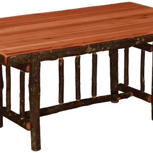 Fireside Lodge Hickory Rectangular Lodge Dining Table-Rustic Furniture Marketplace