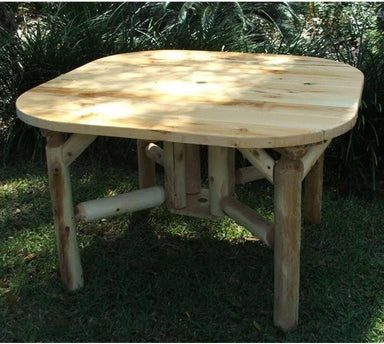 Lakeland Mills Cedar Log 47" Roundabout Table-Rustic Furniture Marketplace