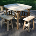 Lakeland Mills Cedar Log 47" Roundabout Table-Rustic Furniture Marketplace