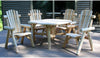 Lakeland Mills Cedar Log 47" Roundabout Table-Rustic Furniture Marketplace