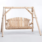 Lakeland Mills Cedar Log 5' Yard Swing-Rustic Furniture Marketplace