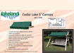 Lakeland Mills Cedar Log 5' Yard Swing-Rustic Furniture Marketplace