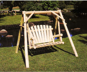 Lakeland Mills Cedar Log A-Frame 4' Swing Mount-Rustic Furniture Marketplace