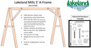 Lakeland Mills Cedar Log Double Chair Swing Construction-Rustic Furniture Marketplace