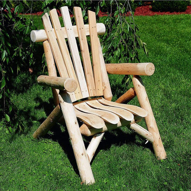 Lakeland Mills Cedar Log Lounge Chair-Rustic Furniture Marketplace