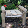 Lakeland Mills Cedar Log Ottoman-Rustic Furniture Marketplace