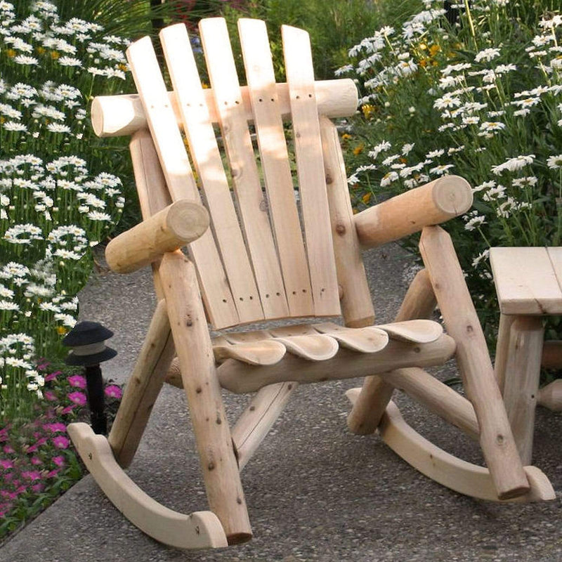 Lakeland Mills Cedar Log Rocking Chair-Rustic Furniture Marketplace