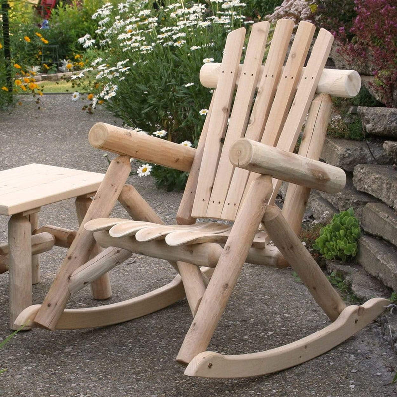 Lakeland Mills Cedar Log Rocking Chair-Rustic Furniture Marketplace